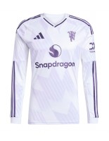 Moške Nogometnih dresov Manchester United Gostujoči 2025-26 Dolgi rokavi